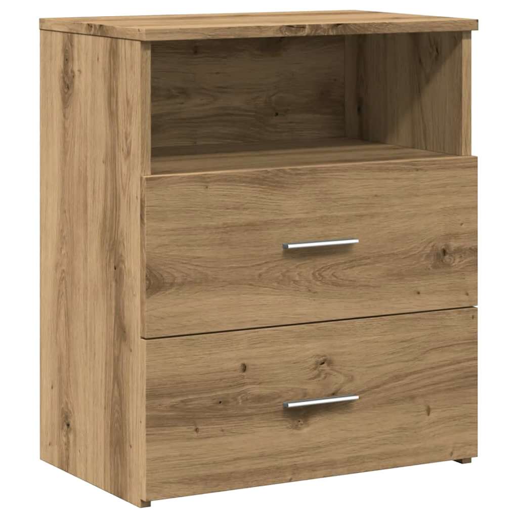 Bedside Cabinets 2 pcs Artisan Oak 50x32x60cm Engineered Wood