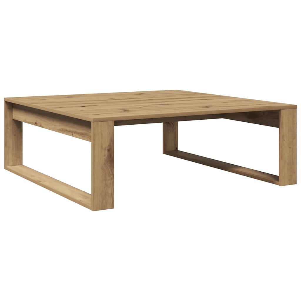 Coffee Table Artisan Oak 100x100x35 cm Engineered Wood