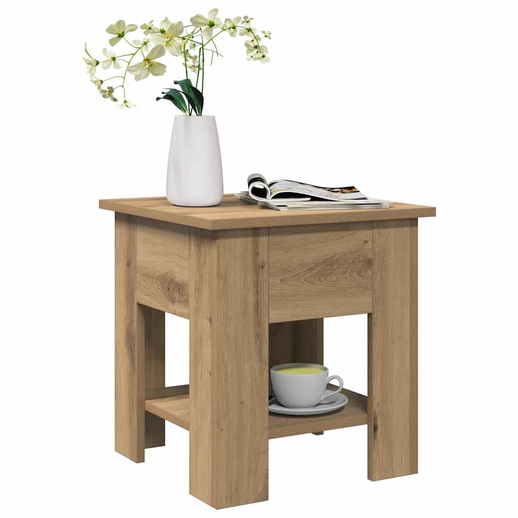 Coffee Table Artisan Oak 40x40x42 cm Engineered Wood