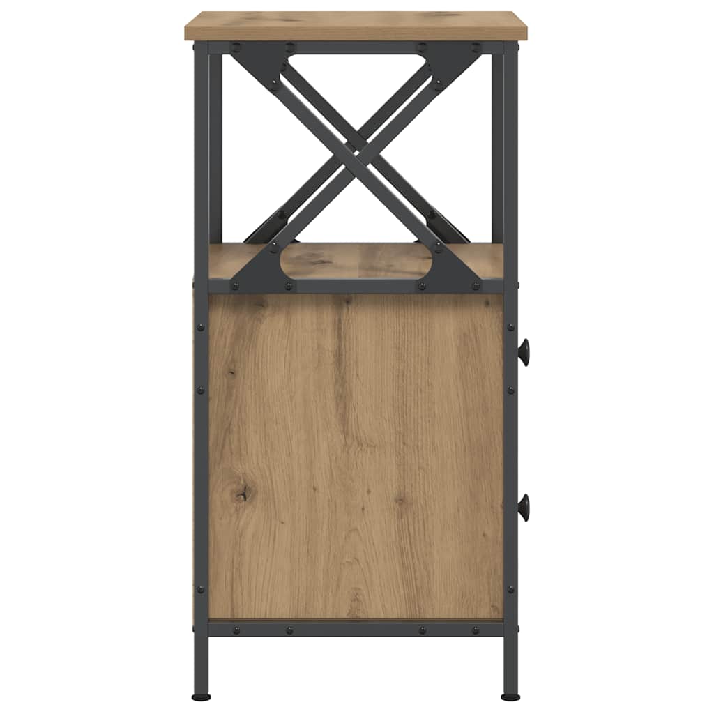 Bedside Cabinets 2 pcs Artisan Oak 34x35,5x70 cm Engineered Wood