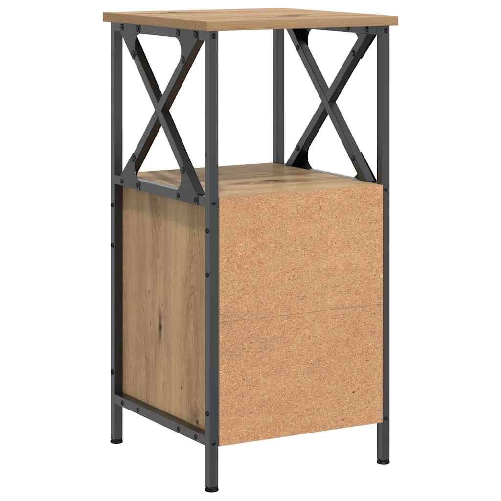 Bedside Cabinets 2 pcs Artisan Oak 34x35,5x70 cm Engineered Wood