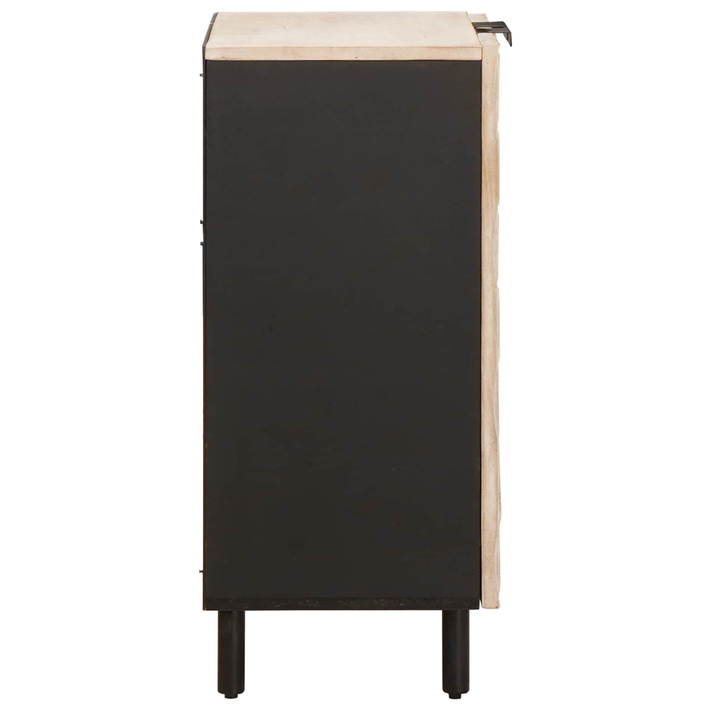 Sideboard 60 x 33 x 75 cm Solid Mango Wood White Wash Finish