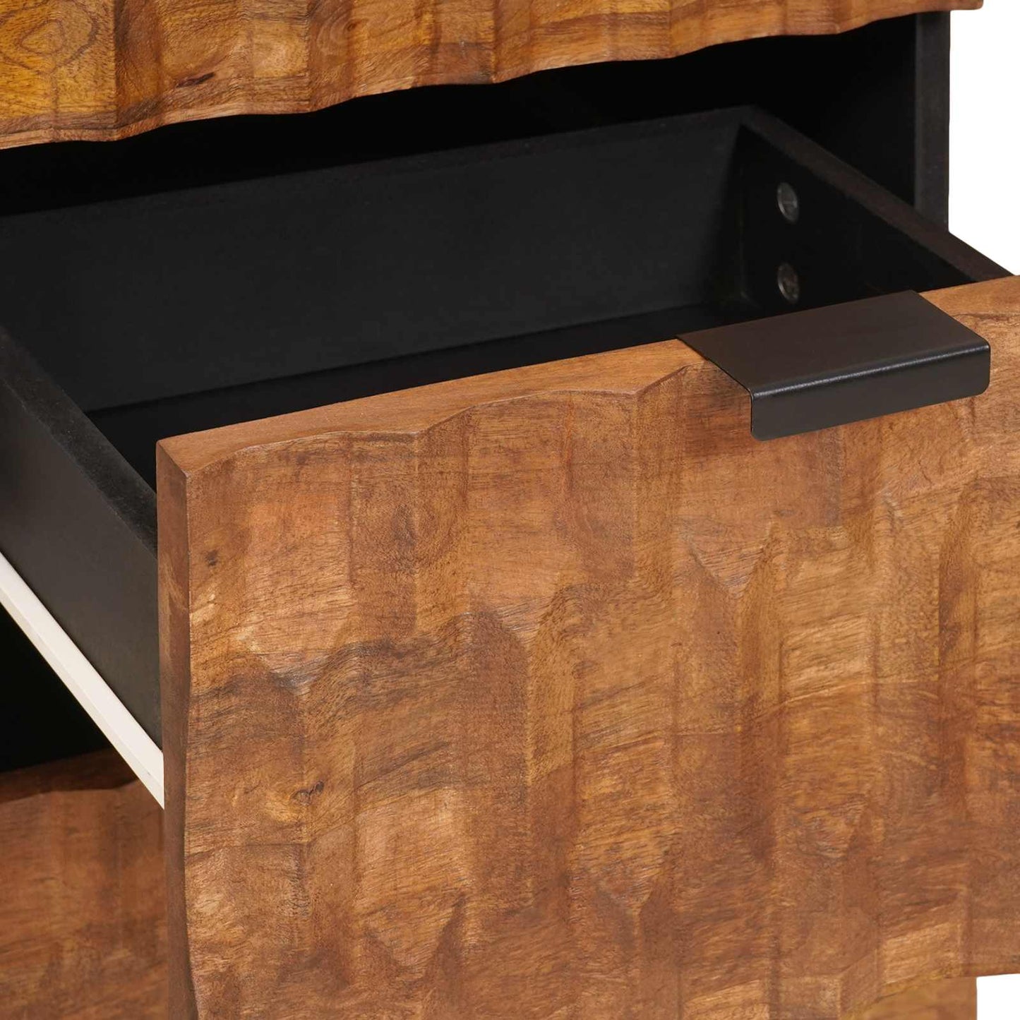 Sideboard Acacia Brown Finish 40 x 33 x 75 cm Solid Mango Wood