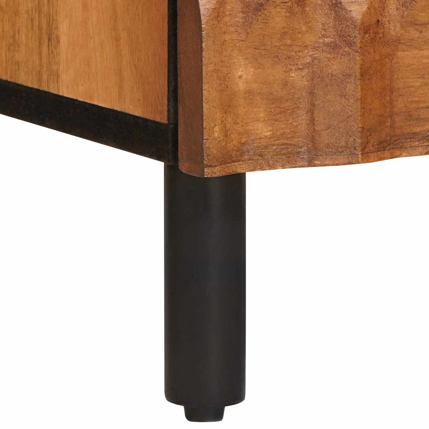 Sideboard Acacia Brown Finish 40 x 33 x 75 cm Solid Mango Wood
