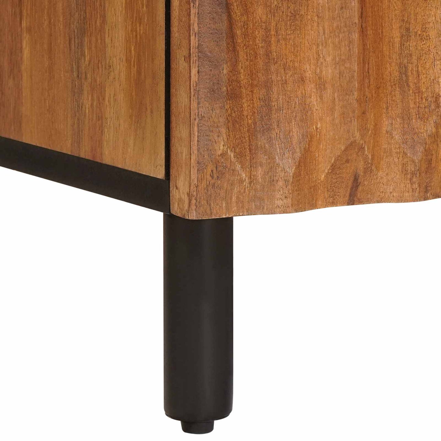 Sideboard Acacia Brown Finish 60 x 33 x 75 cm Solid Mango Wood