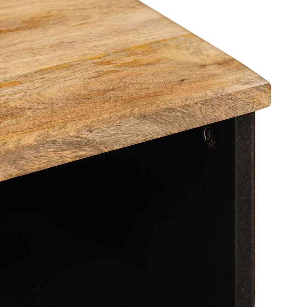 TV Cabinet with Drawer Brown 70 x 33x 46 cm Solid Mango Wood