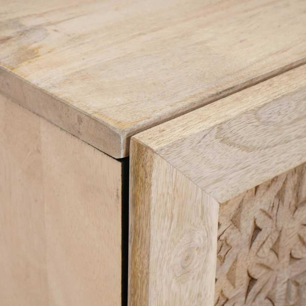 Bedside Cabinet White 80 x 50 x 40 cm Engineered Wood