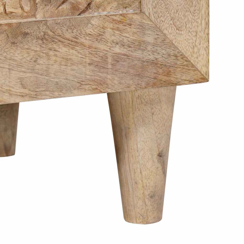 Bedside Cabinet White 80 x 50 x 40 cm Engineered Wood