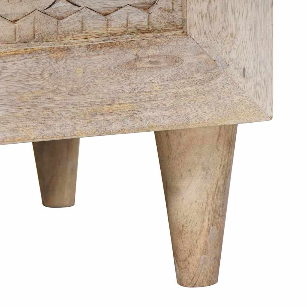 Bedside Cabinet White 40 x 33 x 46 cm Engineered Wood