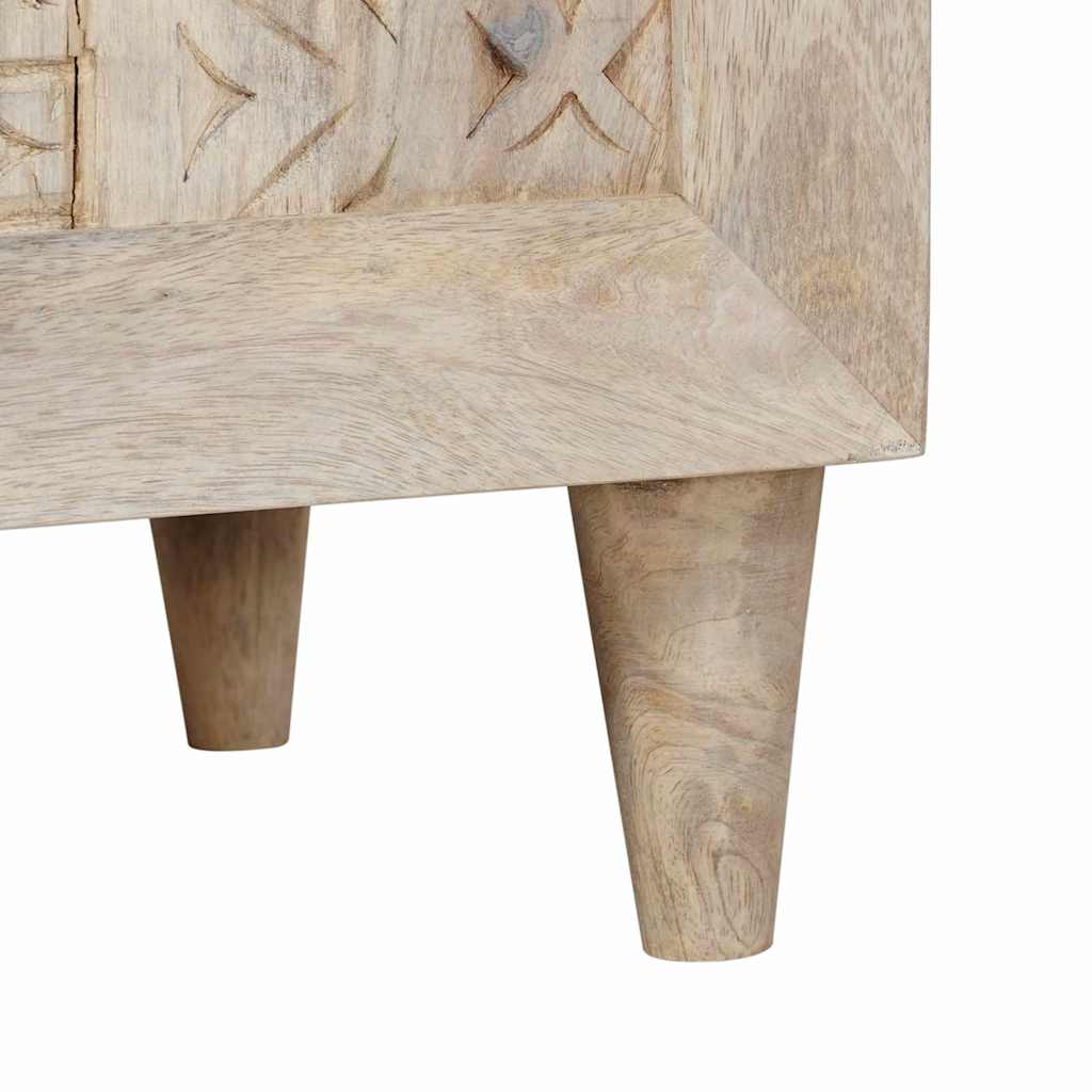 Bedside Cabinet White 50 x 33 x 60 cm Engineered Wood