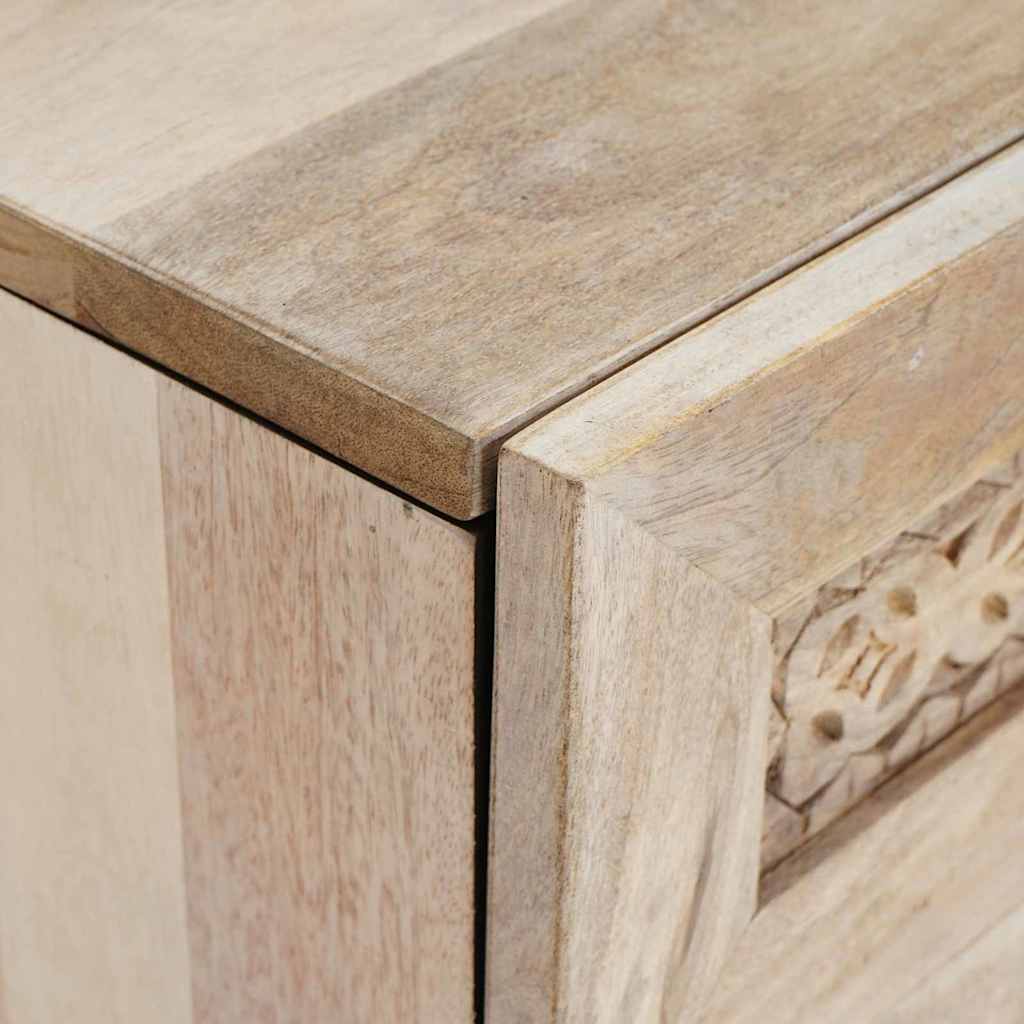 Bedside Cabinet White 50 x 33 x 60 cm Engineered Wood