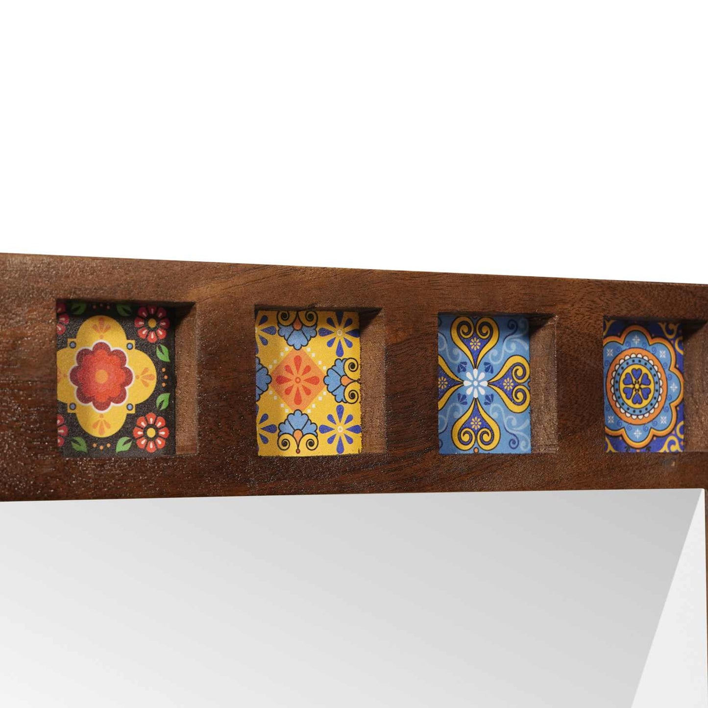 Bathroom Mirror Walnut 50 x 70 x 2.5 cm Solid Mango Wood