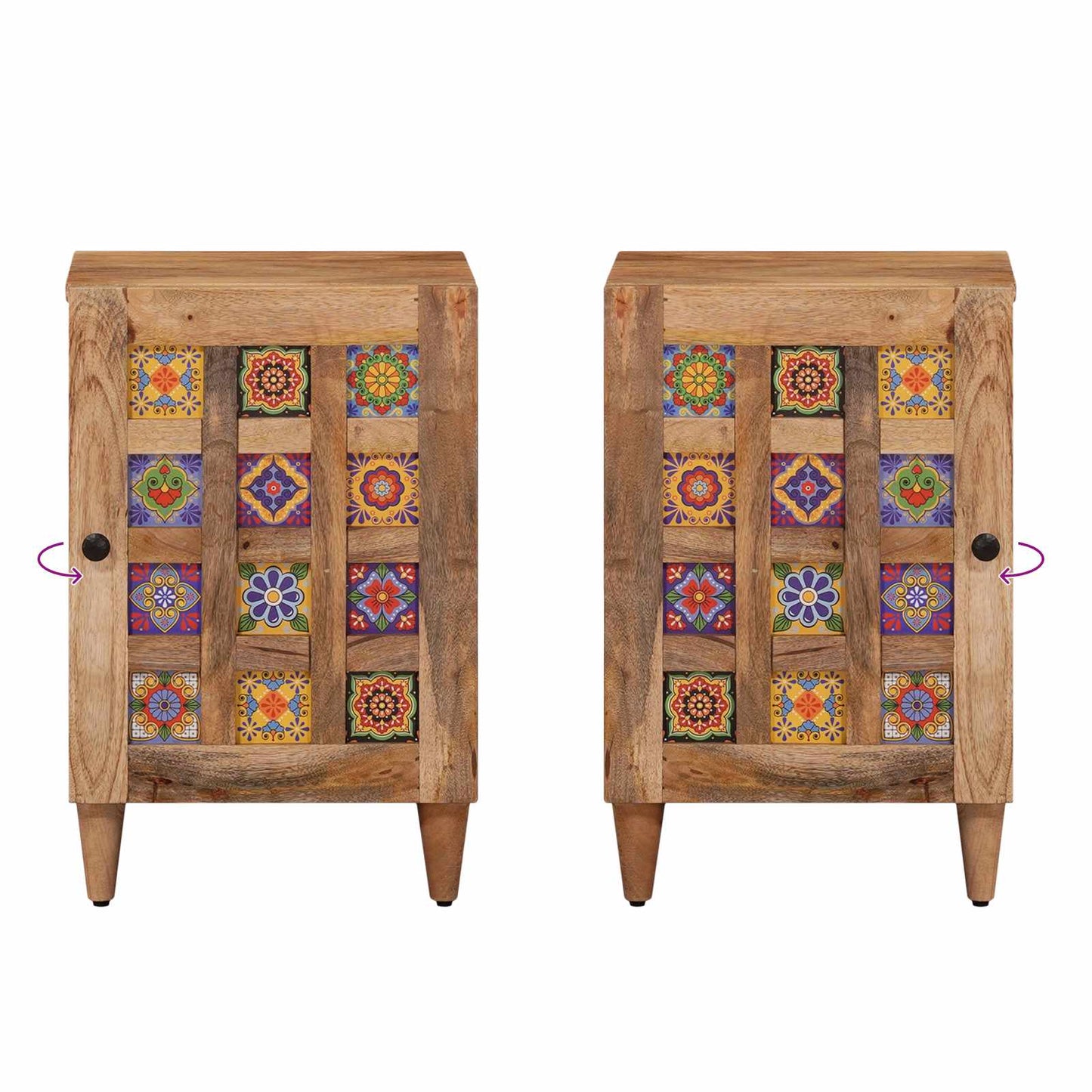 Bathroom Cabinet Natural 38 x 33 x 58 cm Solid Mango Wood