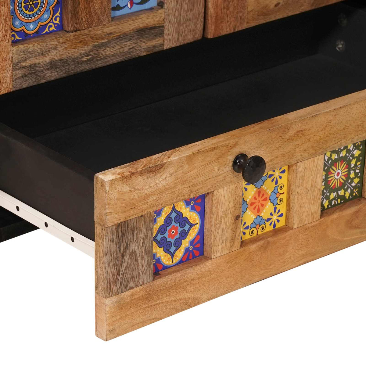 Highboard Natural 60 x 33.5 x 100 cm Solid Mango Wood