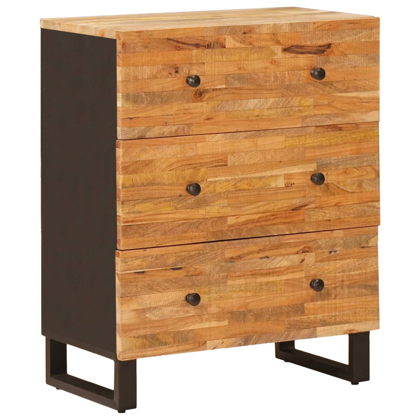 Storage Sideboard 60 x 33 x 75 cm Solid Mango Wood Brown