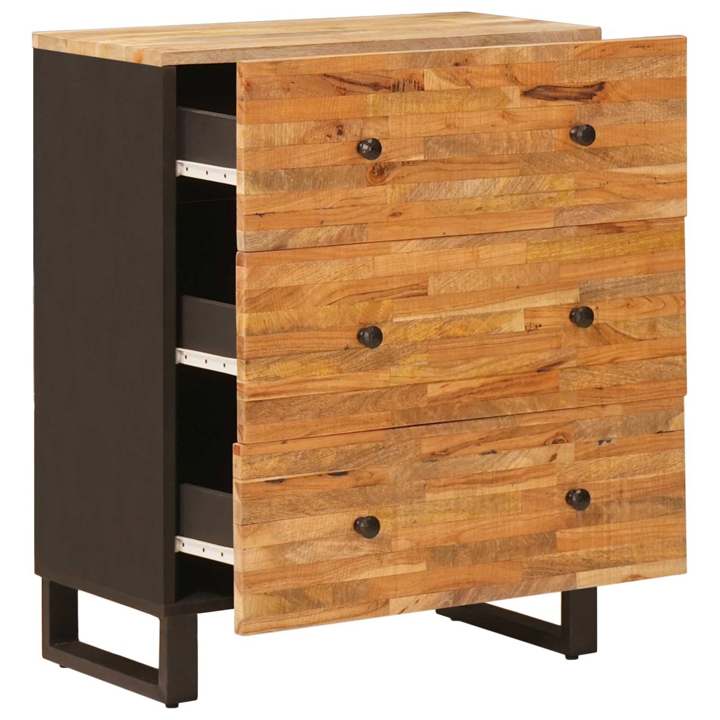 Storage Sideboard 60 x 33 x 75 cm Solid Mango Wood Brown