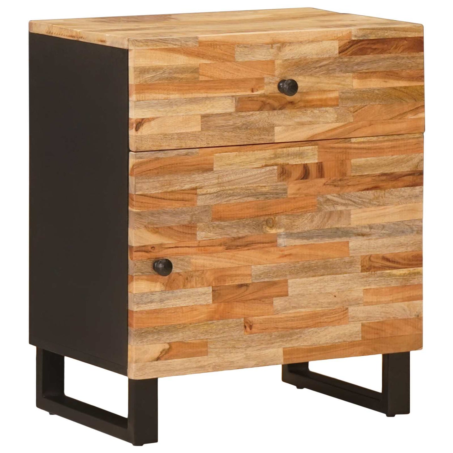 Bed cabinet Brown 50 x 33 x 60 cm Solid Mango Wood
