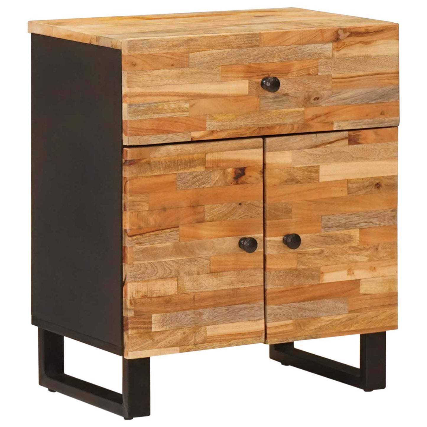 Bed cabinet Brown 50 x 33 x 60 cm Solid Mango Wood