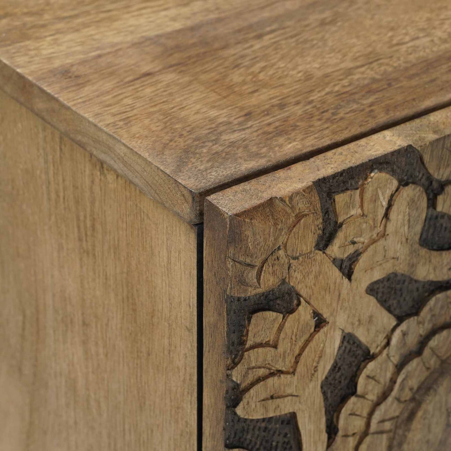 TV Cabinet Brown 105 x 33.5 x 46 cm Solid Mango Wood