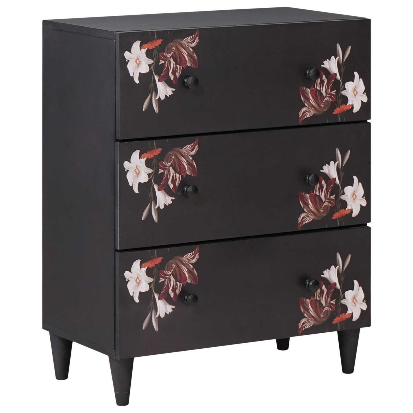Storage Cabinets Multicolour 60 x 33.5 x 75 cm Solid Mango Wood
