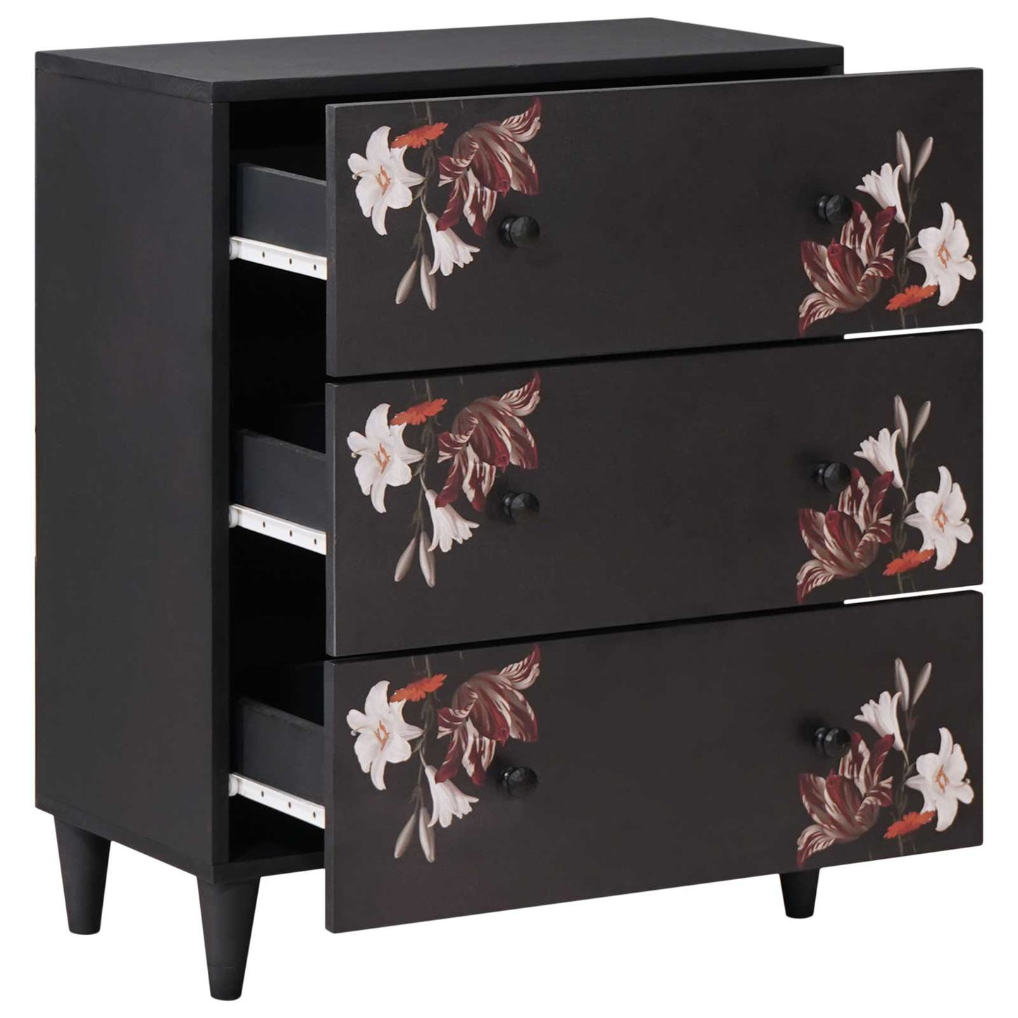 Storage Cabinets Multicolour 60 x 33.5 x 75 cm Solid Mango Wood