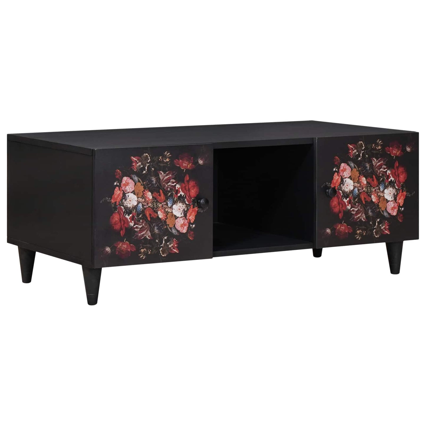Coffee Table Multicolour 100 x 54 x 40 cm Solid Mango Wood
