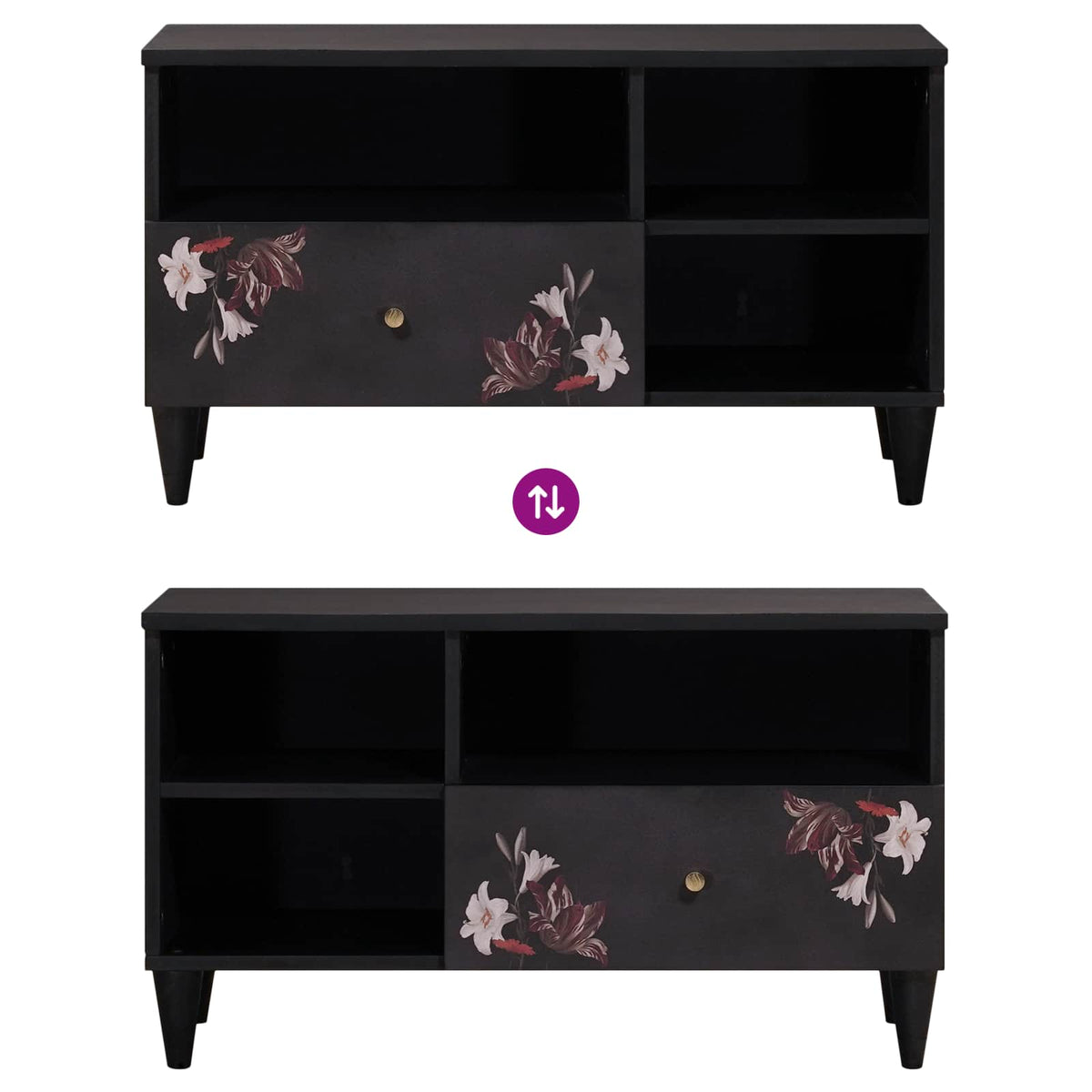 Storage Cabinets Multicolour 80 x 33 x 46 cm Solid Mango Wood