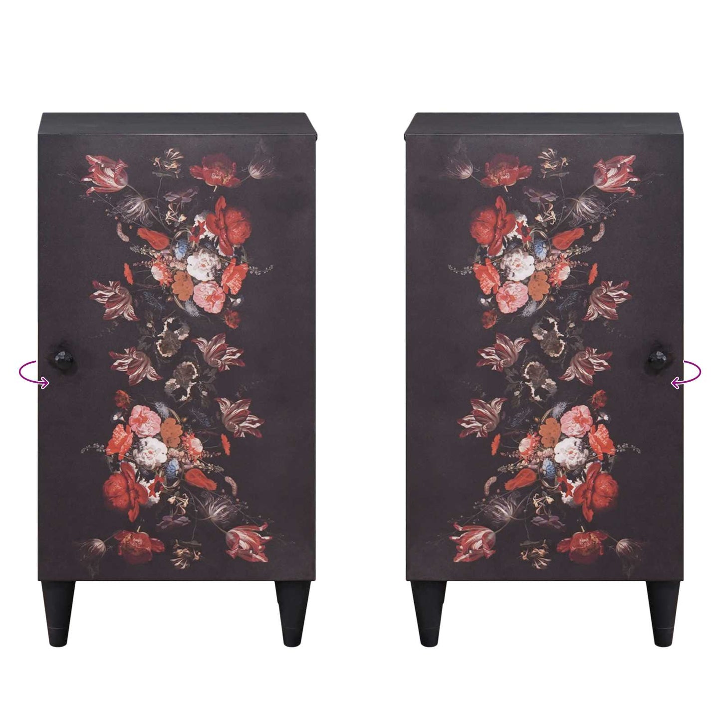 Storage Cabinets Multicolour 40 x 33.5 x 75 cm Solid Mango Wood