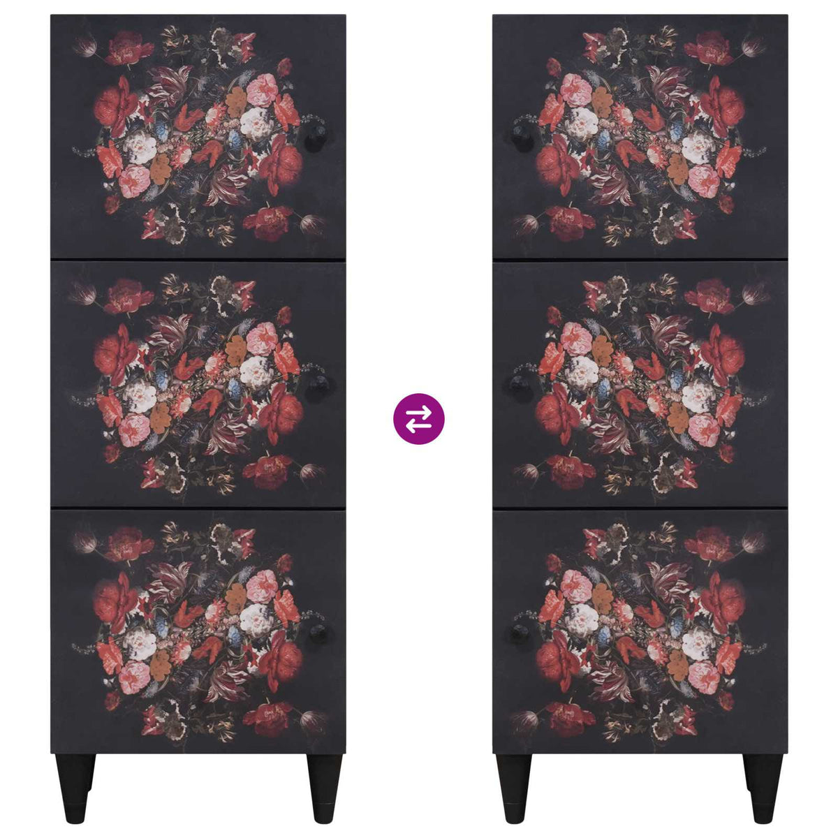 Storage Cabinets Multicolour 40 x 33.5 x 110 cm