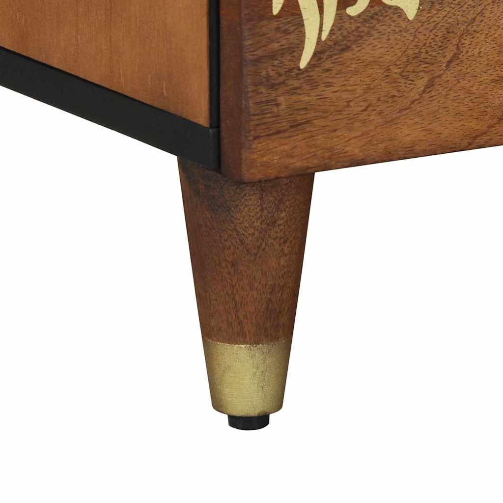 Bedside Cabinet Honey Brown 40 x 33 x 46 cm Solid Mango Wood