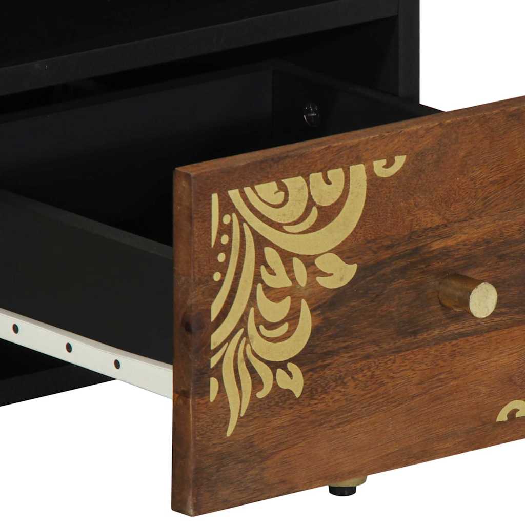 TV Cabinet Honey Brown 70 x 33 x 46 cm Solid Mango Wood