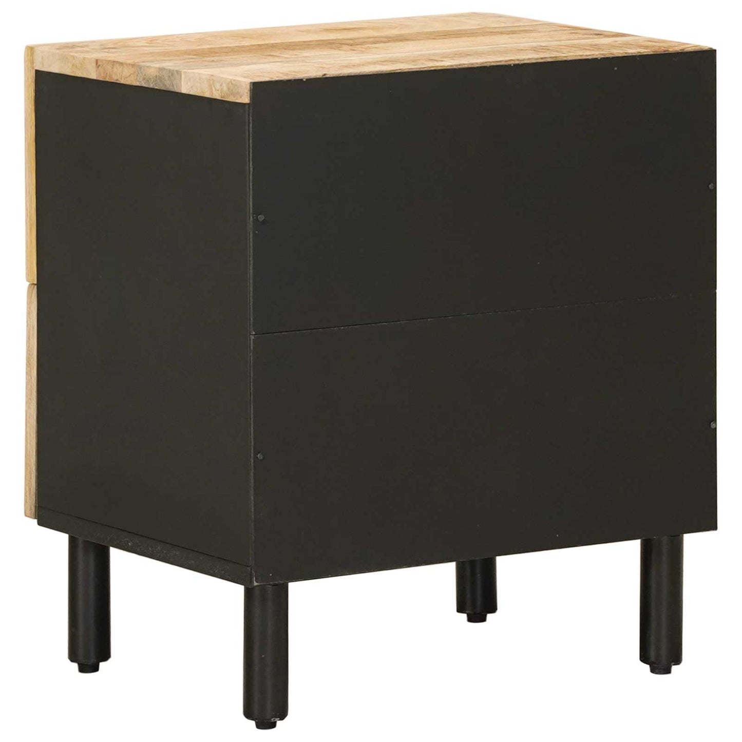 Bedside Table Natural 40 x 33 x 46 cm Solid Mango Wood