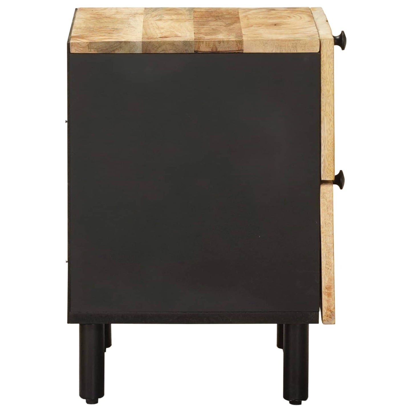 Bedside Table Natural 40 x 33 x 46 cm Solid Mango Wood
