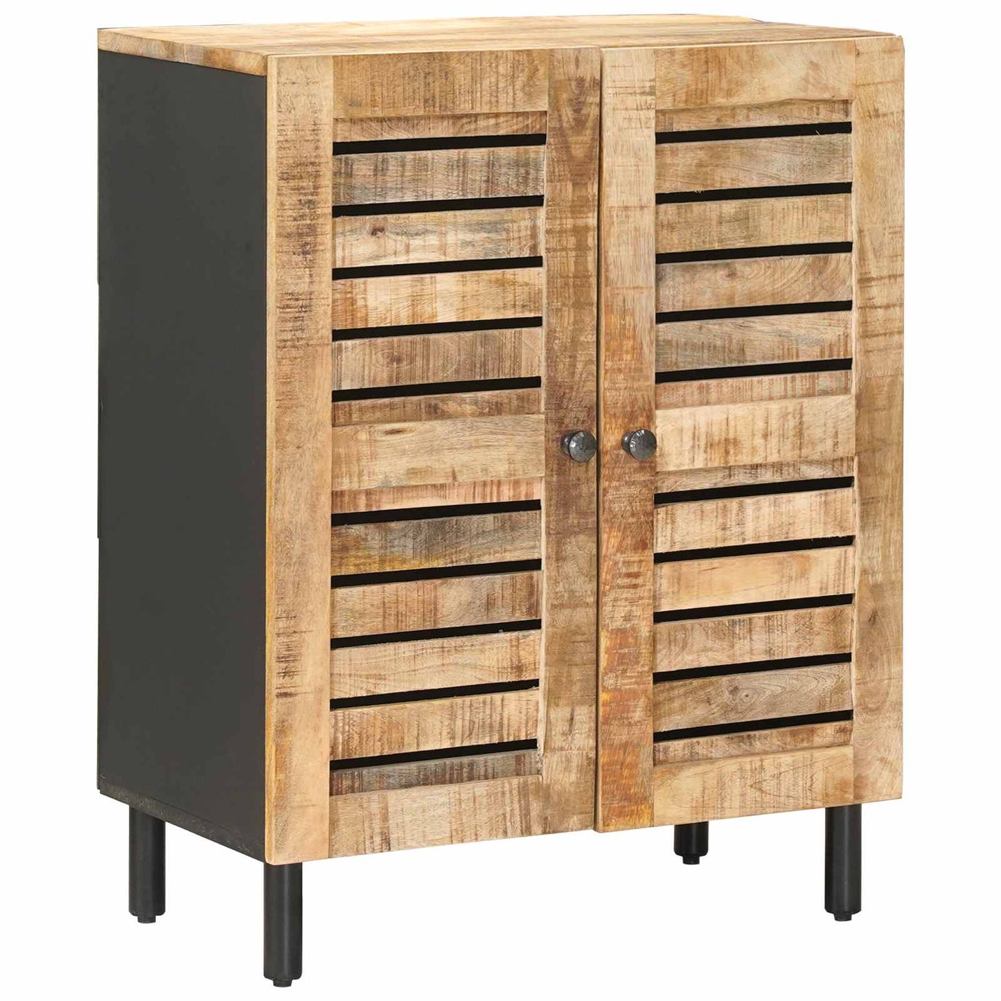 Storage Cabinets 60 x 33 x 75 cm Solid Mango Wood Natural