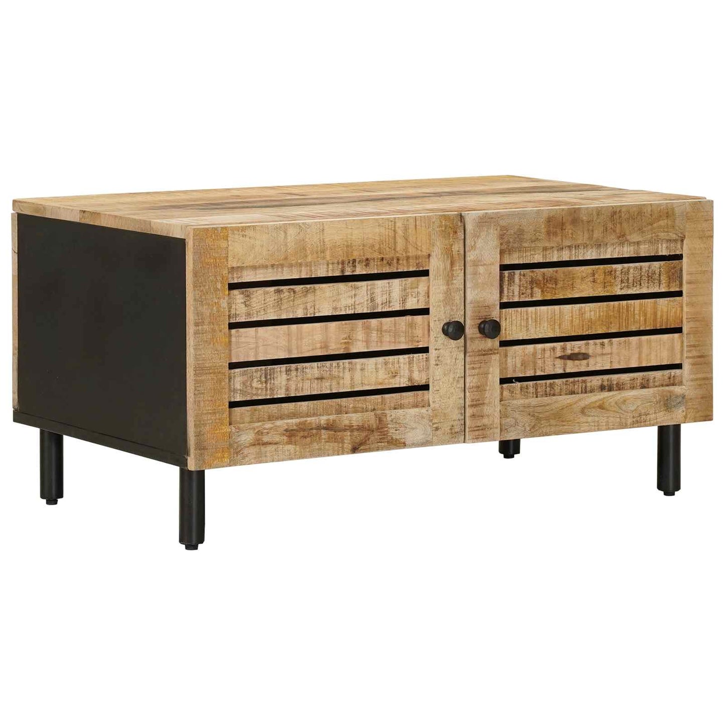 Coffee Table Natural 80 x 50 x 40 cm Solid Mango Wood