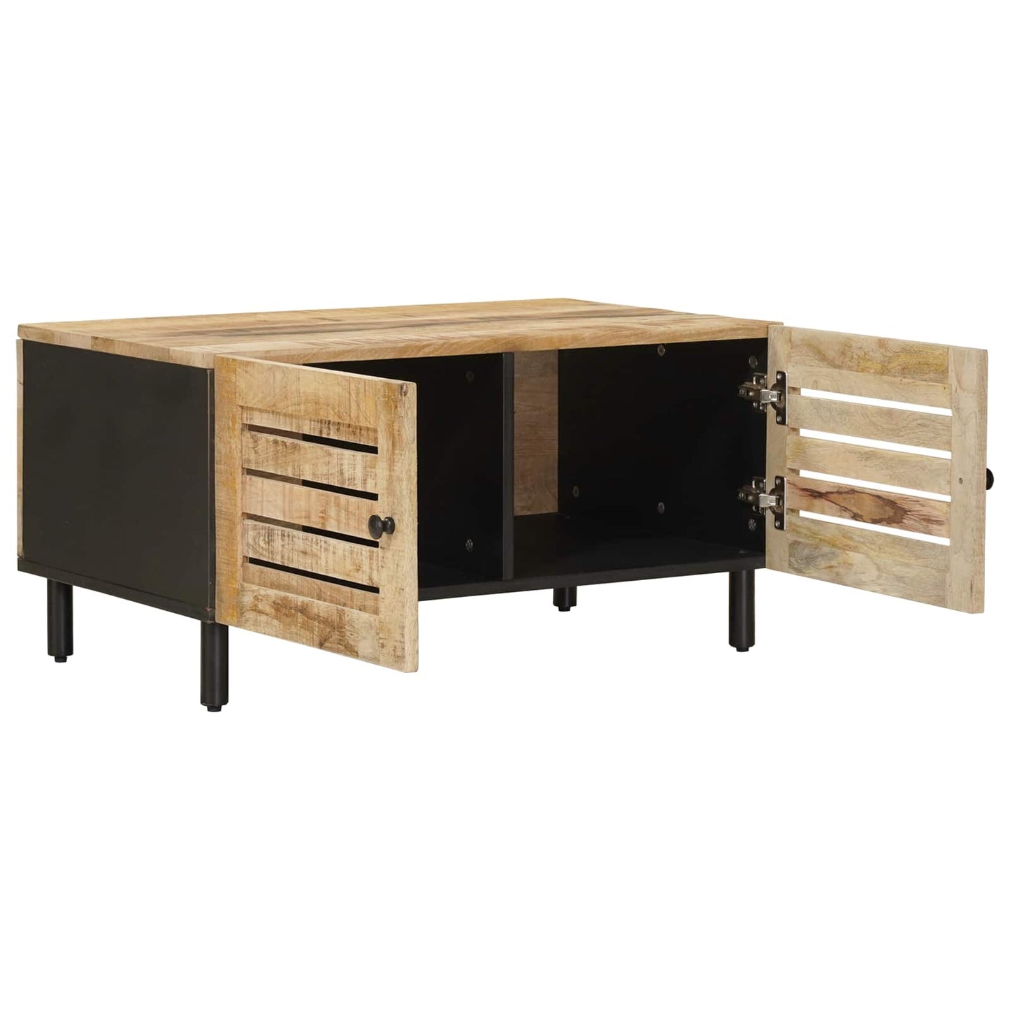 Coffee Table Natural 80 x 50 x 40 cm Solid Mango Wood