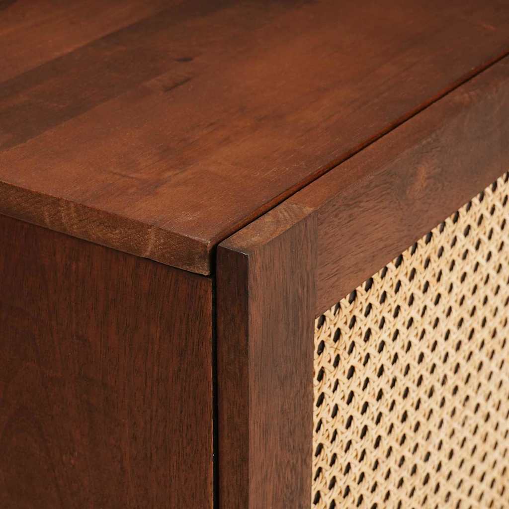 Bedside Cabinet 2 pcs Brown 40 x 33.5 x 46 cm Solid Acacia wood