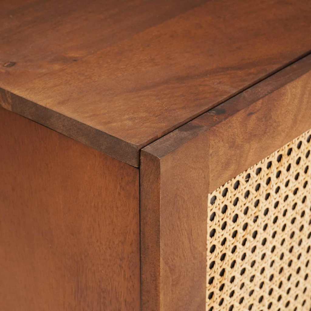 TV Cabinet Brown 105 x 33.5 x 46 cm Solid Mango Wood