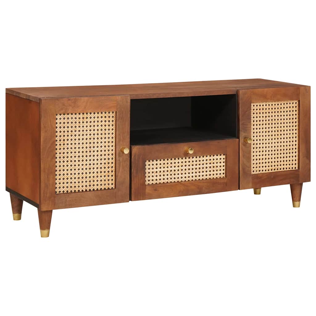 TV Cabinet Brown 105 x 33.5 x 46 cm Solid Mango Wood