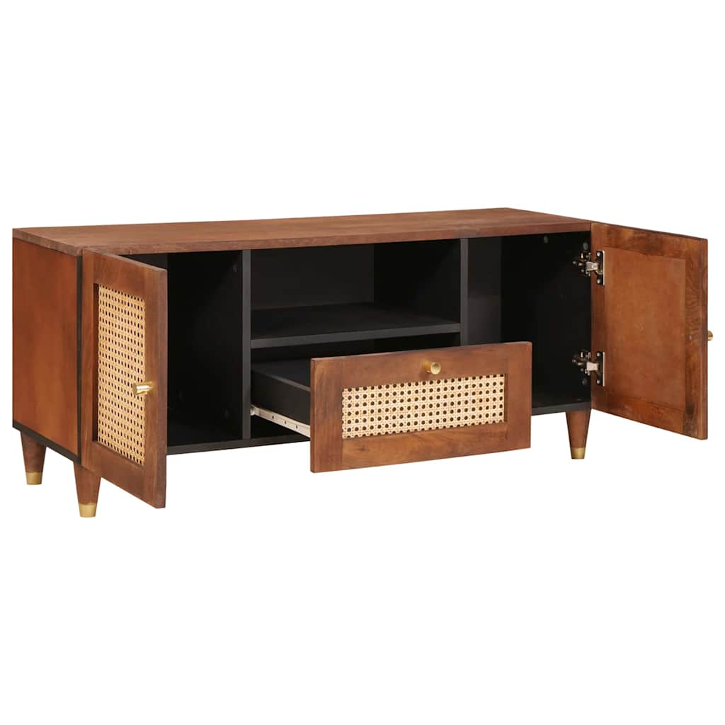 TV Cabinet Brown 105 x 33.5 x 46 cm Solid Mango Wood