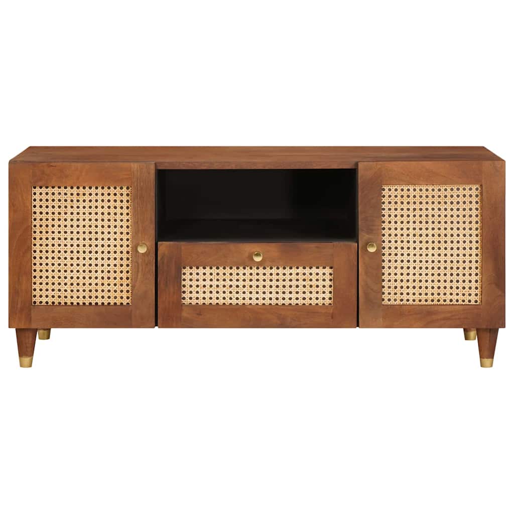 TV Cabinet Brown 105 x 33.5 x 46 cm Solid Mango Wood