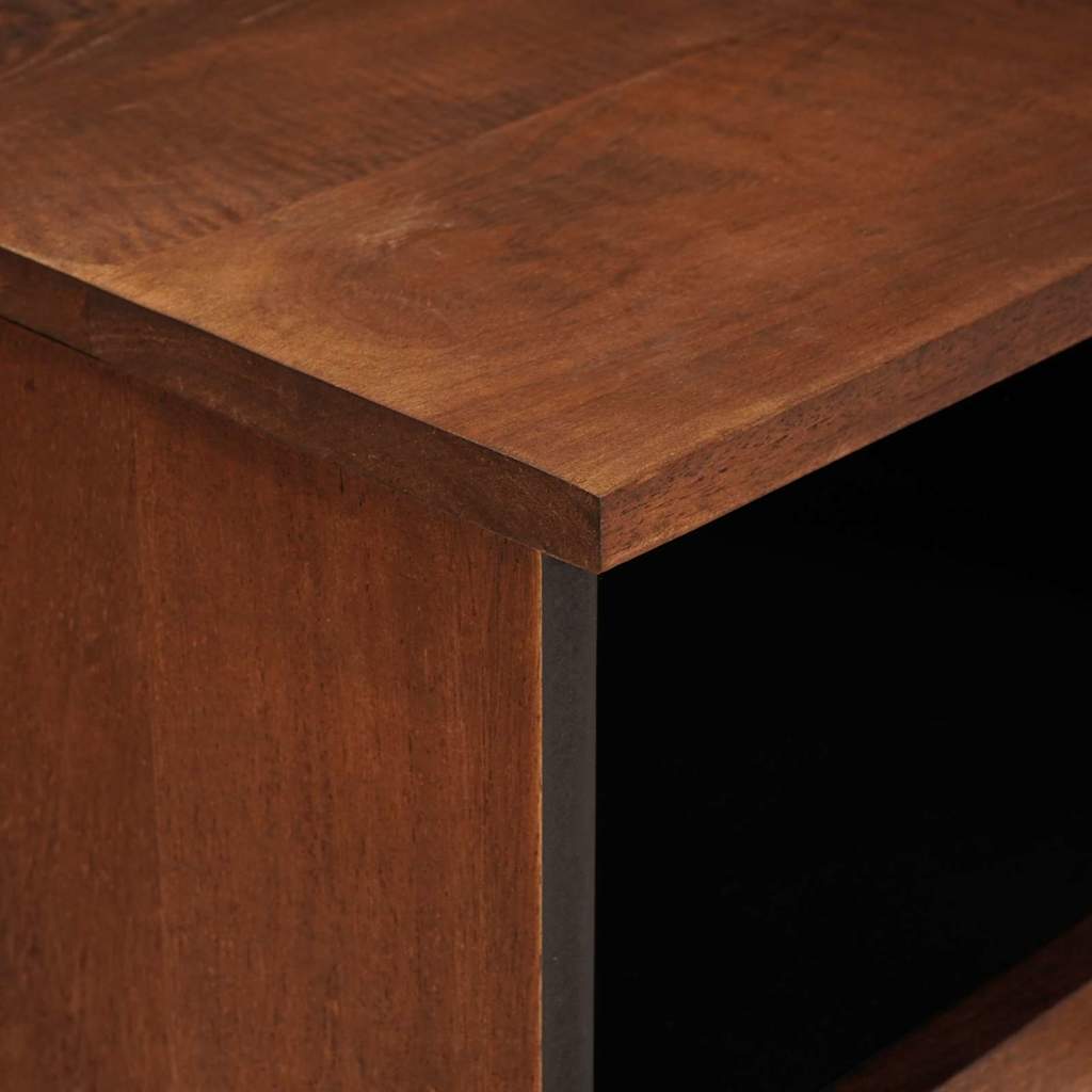 TV Cabinet with Shelf Brown 100 x 33.5 x 46 cm Solid Mango Wood