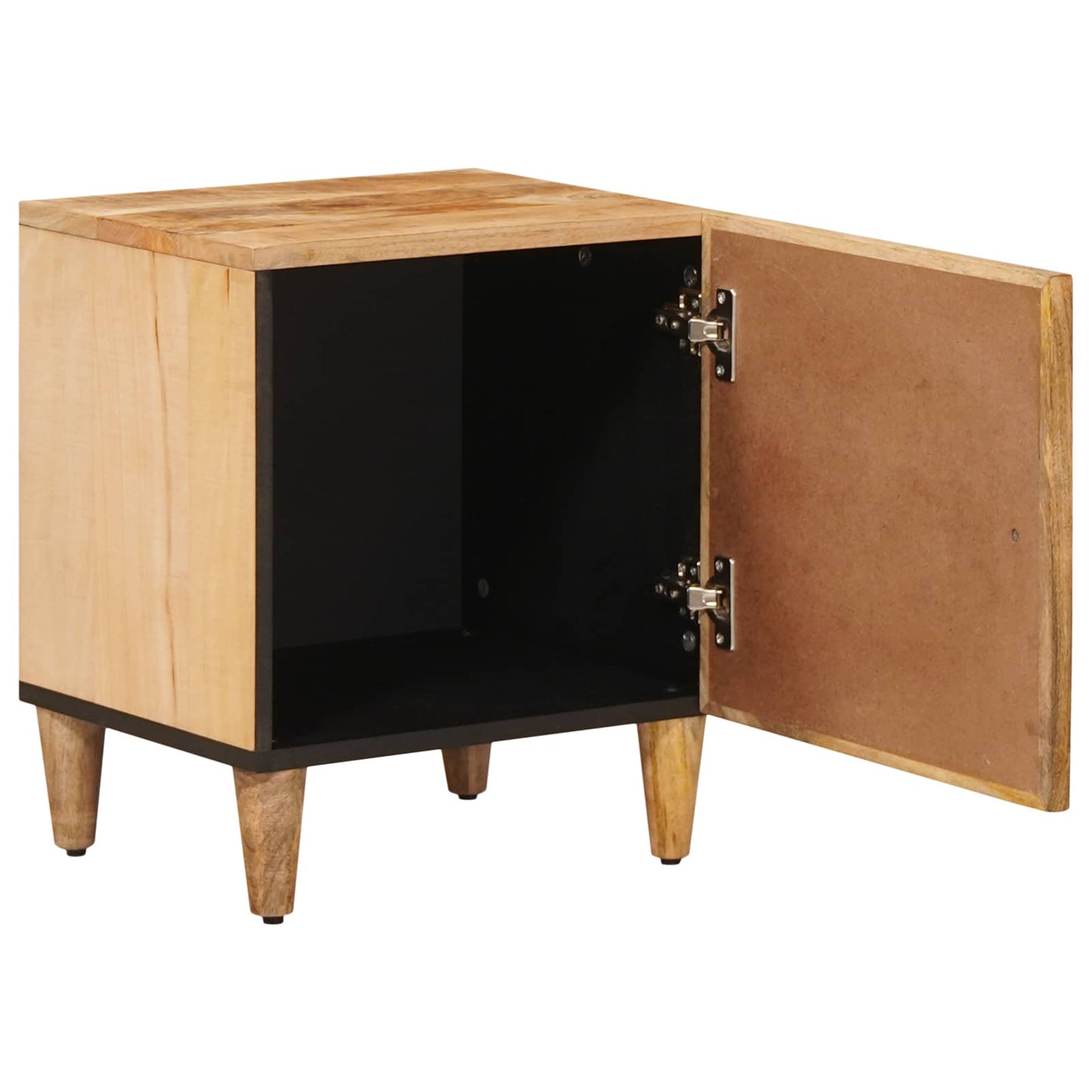 Bedside Table 2 pcs Brown 40 x 33.5 x 46 cm Solid Mango Wood