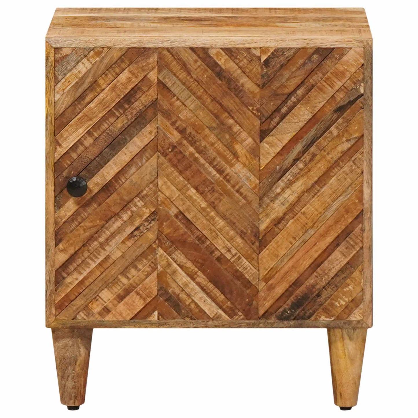 Bedside Table 2 pcs Brown 40 x 33.5 x 46 cm Solid Mango Wood