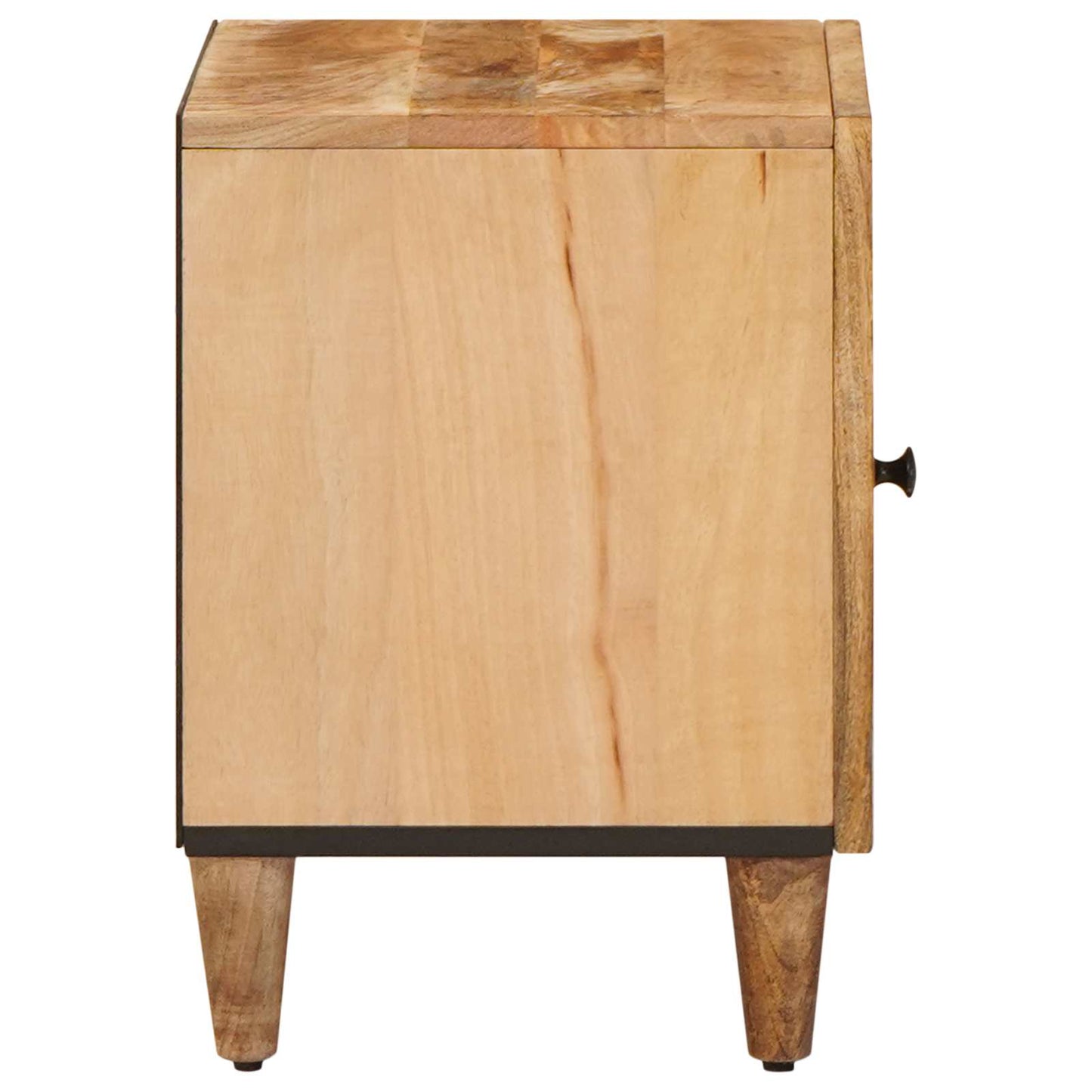 Bedside Table 2 pcs Brown 40 x 33.5 x 46 cm Solid Mango Wood