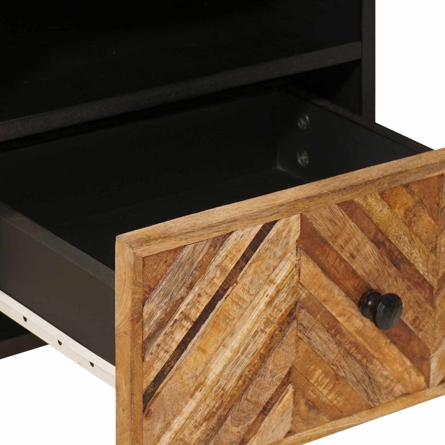Bedside Table 2 pcs Brown 50 x 33 x 60 cm Solid Mango Wood