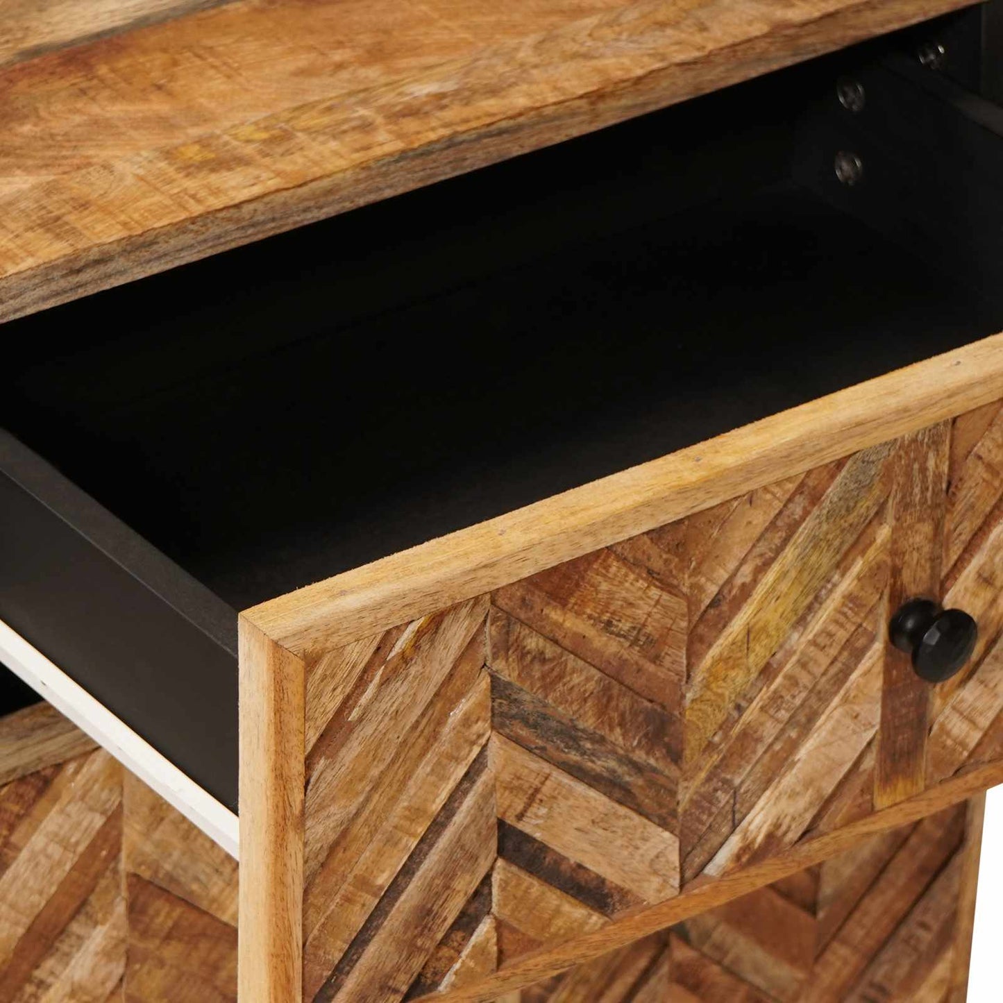 Bedside Table Brown 50 x 33 x 60 cm Solid Mango Wood