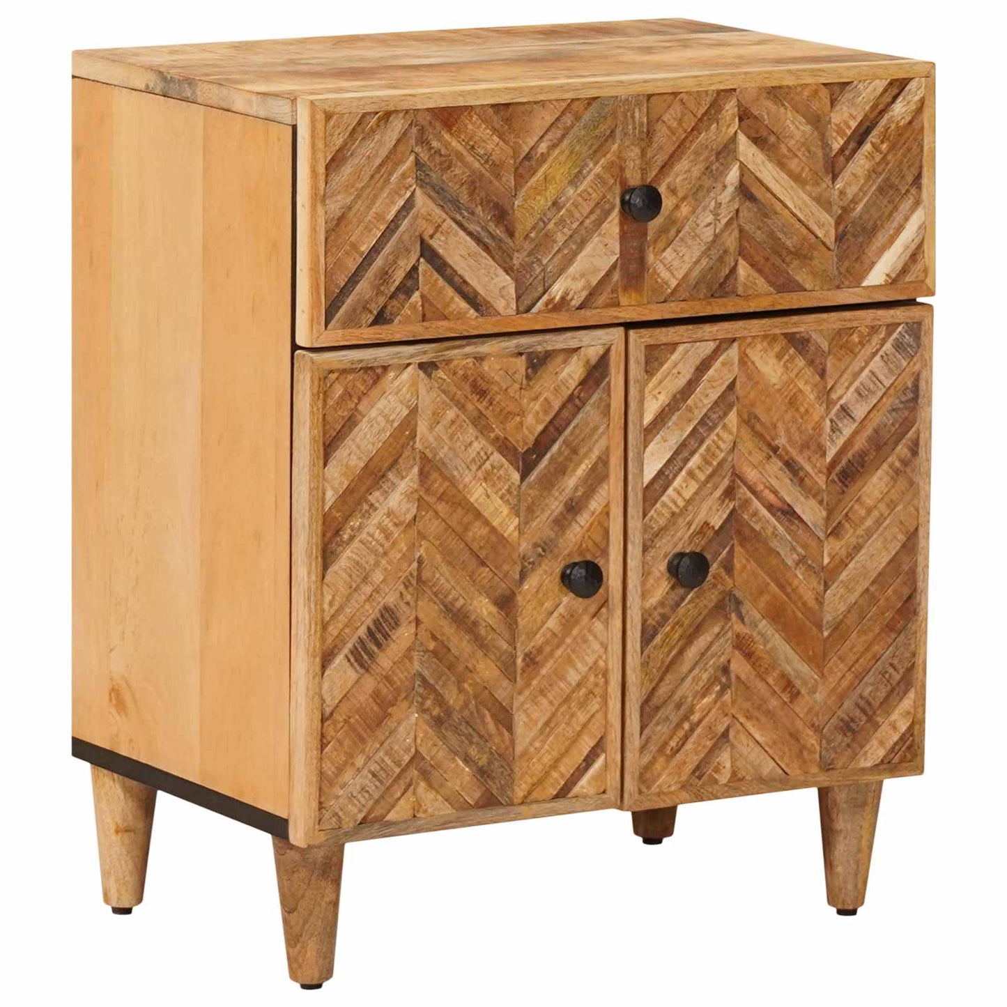 Bedside Table Brown 50 x 33 x 60 cm Solid Mango Wood