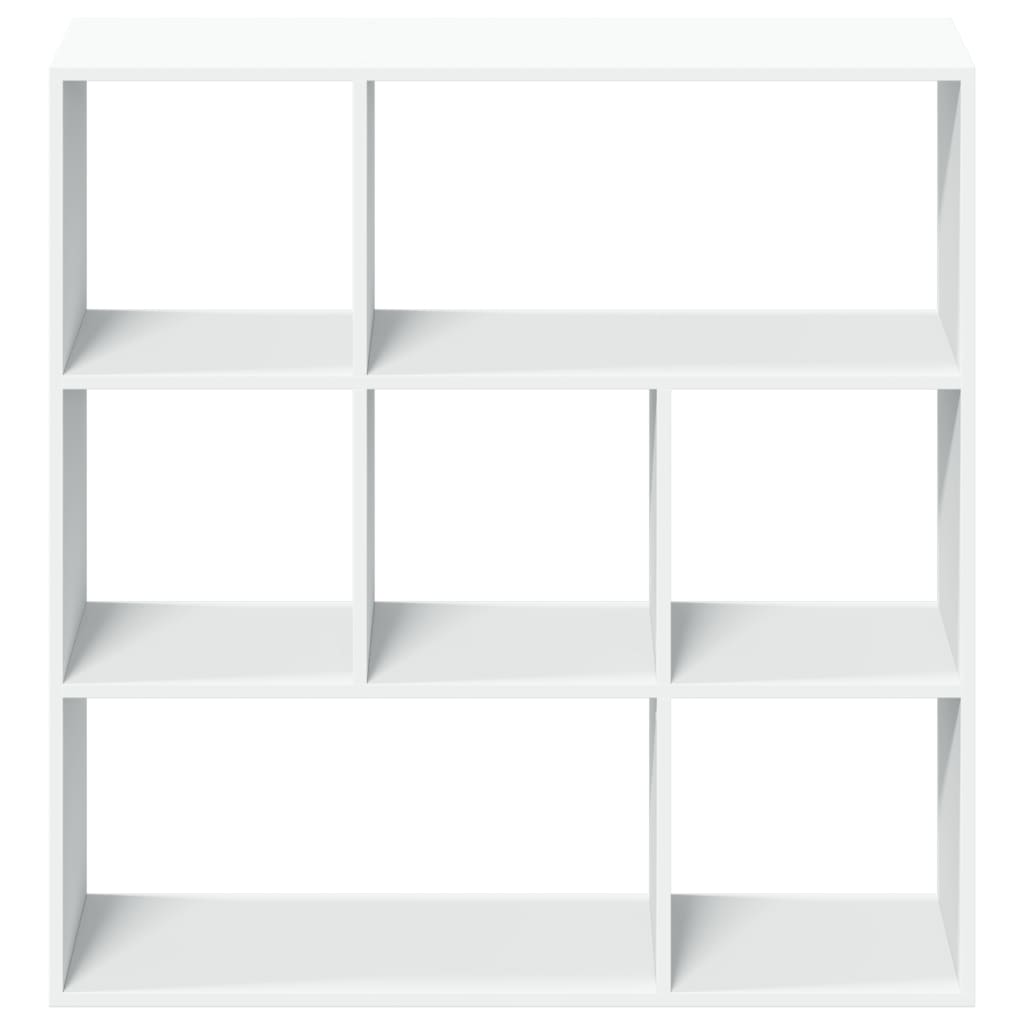 Room Divider Bookcase White 102x29x103,5 cm Engineered Wood
