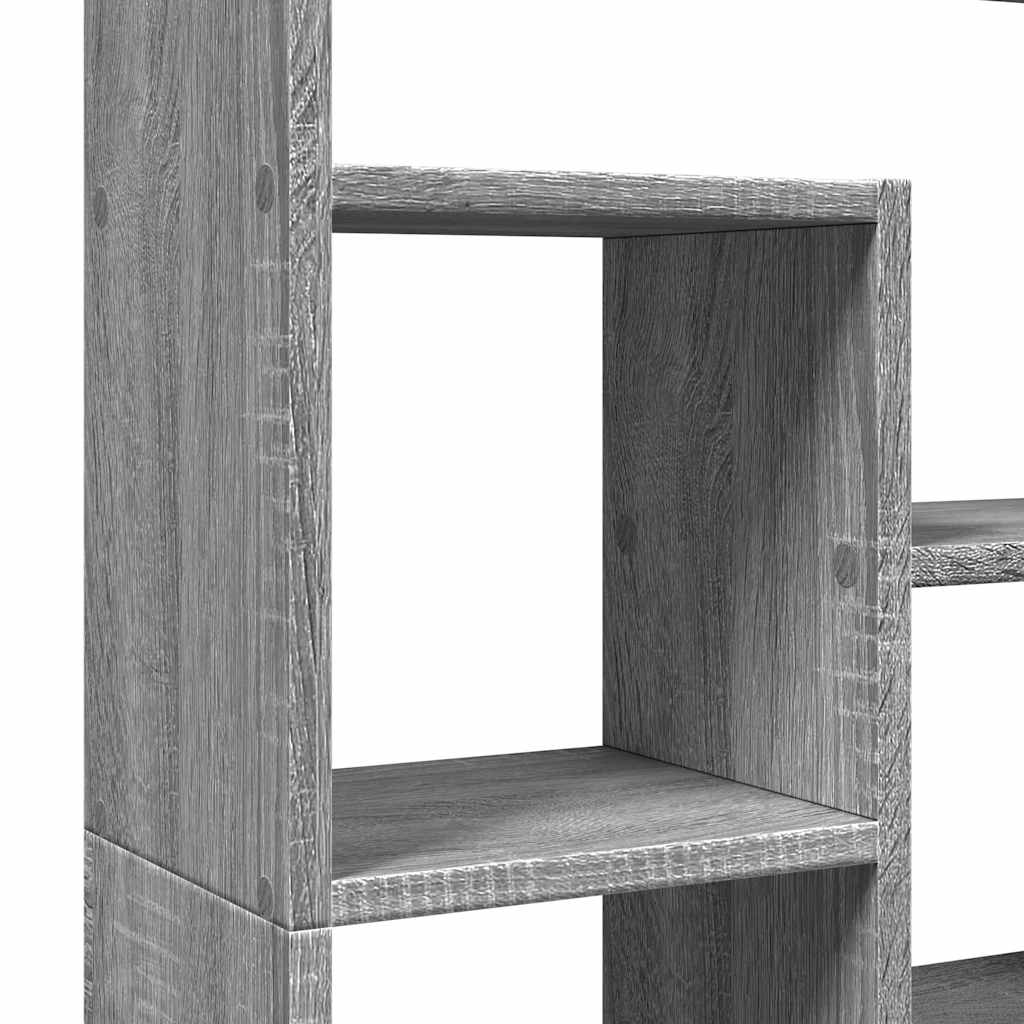 Bookcase Grey Sonoma 72x20x120,5 cm Engineered Wood